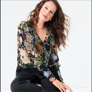 Cabi Snake Charmer Blouse XL